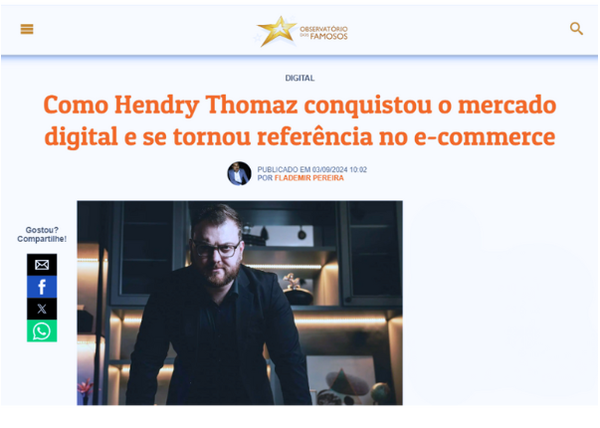 CEO Hendry Thomaz fala ao UOL sobre trajetória e futuro da VOWT
