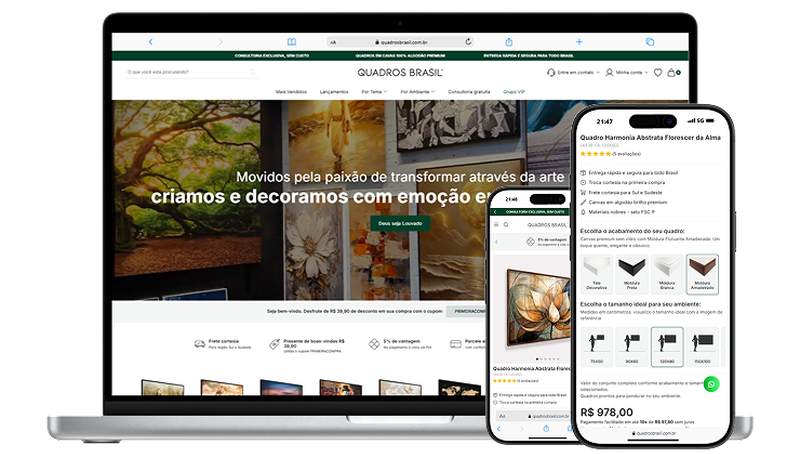 A escolha da Quadros Brasil para escalar vendas com experiência personalizada