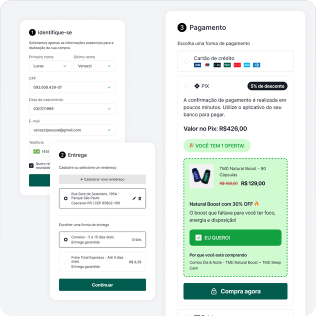 Checkout one page